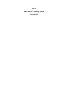 AltOS - Altos Metrum Operating System