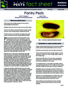 Published by Utah State University Extension and Utah Plant Pest Diagnostic Laboratory  ENTOctober 2006