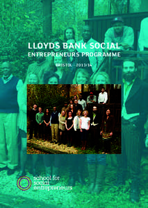 LLOYDS BANK SOCIAL  ENTREPRENEURS PROGRAMME BRISTOL[removed]  www.the-sse.org