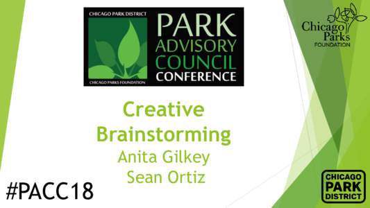 Creative Brainstorming #PACC18  Anita Gilkey