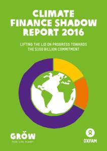 CLIMATE FINANCE SHADOW REPORT 2016 LIFTING THE LID ON PROGRESS TOWARDS THE $100 BILLION COMMITMENT