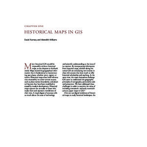 chapter one  Historical Maps in GIS David Rumsey and Meredith Williams  M