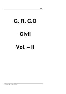 238  G. R. C.O Civil Vol. – II
