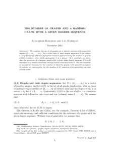 Mathematics / Mathematical analysis / Central limit theorem / Regular graph / Matrix / Entropy / Number theory / Graph coloring / Discriminant of an algebraic number field / Differential forms on a Riemann surface