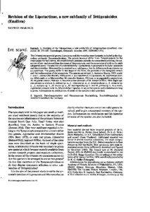 Revisionof the Lipotactinae,a new subfamily of Tettigonioidea (Ensifera) SIGFRID INGRISCH