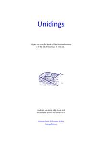 Unidings Glyphs and Icons for Blocks of The Unicode Standard and the latest Roadmaps to Unicode... O Unidings, version 9.183, June 2018