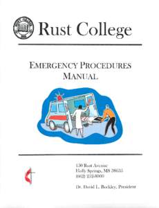 Rust College Emergency Procedures Manual 150 Rust Avenue