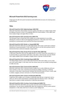 Microsoft Word - Microsoft PowerPoint 2013