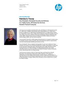 Hewlett-Packard Company[removed]EDS Drive Herndon, VA[removed]hp.com  Executive Biography