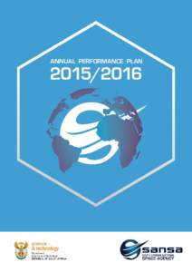 ANNUAL PERFORMANCE PLAN[removed] SOUTH AFRICAN NATIONAL SPACE AGENCY ANNUAL PERFORMANCE PLAN[removed]