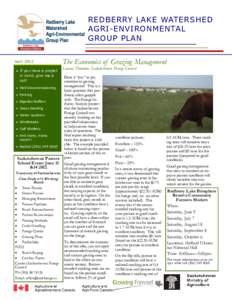 REDBERRY LAKE WATERSHED AGRI-ENVIRONMENTAL GROUP PLAN April 2012  If you have a project in mind, give me a
