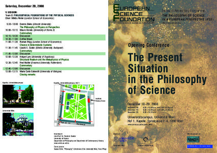 Philosophy of science / Epistemology / Science studies / Friedrich Stadler / Social philosophy / Vienna Circle / Institute Vienna Circle / Philosophy of social science / Social science / Science / Knowledge / Philosophy