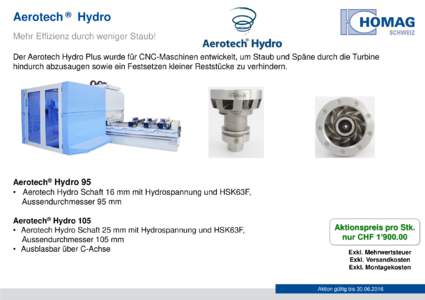® Aerotech Hydro  Mehr Effizienz durch weniger Staub!