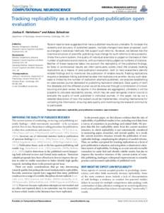 ORIGINAL RESEARCH ARTICLE  COMPUTATIONAL NEUROSCIENCE published: 05 March 2012 doi: fncom