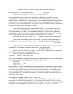 Southern Campaign American Revolution Pension Statements & Rosters Pension Application of John Crittenden R13465 VA Half Pay Transcribed and annotated by C. Leon Harris. Revised 10 May[removed]The complete file contains 2