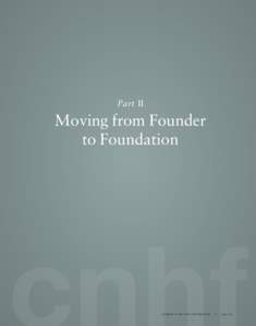 Part II  Moving from Founder
