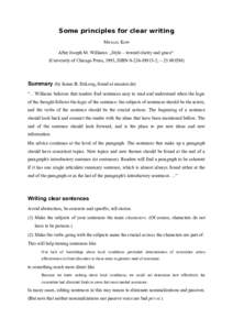 Language / Linguistics / Writing / Typography / Narratology / Topic sentence / Writing style / Topic and comment / Paragraph / Five-paragraph essay / Garden path sentence