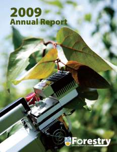 2009 Annual Report Faculty of Forestry University of British Columbia