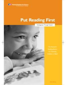 Put Reading First Kindergarten Through Grade 3 The Research Building Blocks For Teaching