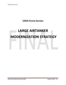 Large Airtanker Modernization Strategy