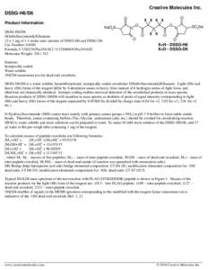 Creative Molecules Inc. DSSG-H6/D6 O NaO3S DSSG-H6/D6 DiSulfoSuccinimidylGlutarate