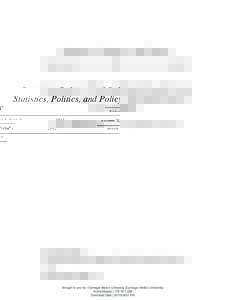 Statistics, Politics, and Policy Volume 3, IssueArticle 5