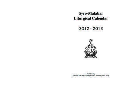 Syro-Malabar Liturgical Calendar[removed]