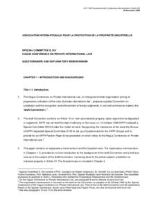 AIPPI Questionnaire & Explanatory Memorandum