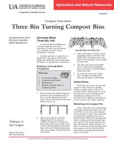Three-Bin Turning Compost Bins - Compost Units Series - FSA6030