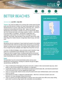 Project Summary  BETTER BEACHES CAPE VERDE STATISTICS