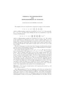CREMONA TRANSFORMATIONS AND DIFFEOMORPHISMS OF SURFACES ´ ´ AND FRED ´ ERIC