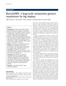 Aurisano et al.  RESEARCH BactoGeNIE: a large-scale comparative genome visualization for big displays