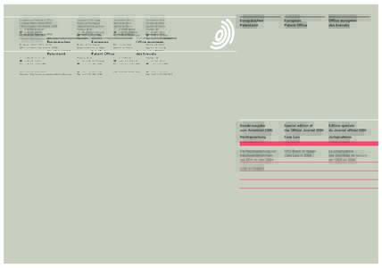Europisches Patentamt (EPA) European Patent Office (EPO) Office europen des brevets (OEB) * DMnchen (+Fax: (+