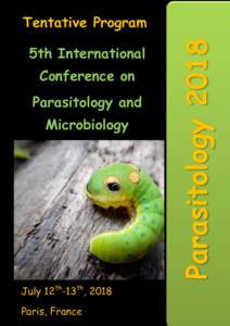 5th International Conference on Parasitology and Microbiology  July 12th-13th, 2018