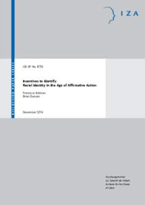 Incentives to Identify: Racial Identity in the Age of Affirmative Action