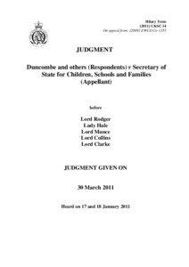 Microsoft Word - Duncombe v SS for Children schools and families amalgamated.doc
