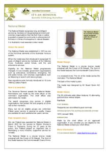 National Medal fact sheet
