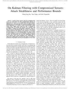 On Kalman Filtering with Compromised Sensors: Attack Stealthiness and Performance Bounds