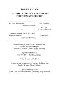 FOR PUBLICATION  UNITED STATES COURT OF APPEALS FOR THE NINTH CIRCUIT  ALLEN L. TREICHLER,