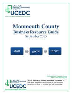 Monmouth County Business Resource Guide September 2013 start