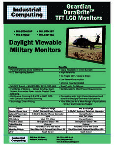 Video signal / Display technology / Electronic engineering / Liquid crystal display / Super video graphics array / Digital Visual Interface / Display resolution / United States Military Standard / Nits / Computer hardware / Computer display standards / Television technology