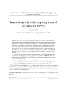 Interactive proofs with competing teams of no-signaling provers