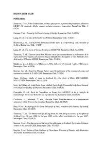 BANNATYNE CLUB Publications Thomson, T. ed., Vitae Dvnkeldensis ecclesiae episcoporvm, a prima sedis fvndatione, ad annvm
