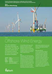Sustainability / Renewable energy / Wind power / Offshore wind power / Delft University of Technology / Wind farm / Energy / Netherlands
