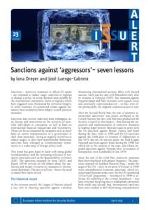 PURESTOCK/SIPA  Sanctions against ‘aggressors’– seven lessons