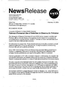 NewsRelease National Aerqnautics and Space Administration Langley Research Center Hampton, Virginia[removed]