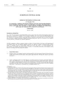 Opinion of the European Central Bank of 5 December 2014 on a proposal for a regulation of the European Parliament and of the Council amending Regulation (EC) No[removed]on Community statistics concerning balance of paym