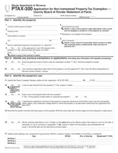 2003 PTAX-300 Application for Non-homestead Property Tax Exemption
