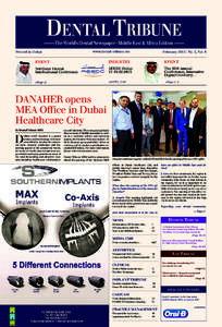 www.dental-tribune.me  Printed in Dubai February 2015 | No. 2, Vol. 4