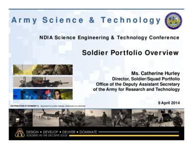 United States Army Communications-Electronics Research /  Development and Engineering Center / Survivability / Simulation / National Defense Industrial Association / Situation awareness / Psychological resilience / Mind / Science / Modeling and simulation / Military science / Monmouth County /  New Jersey